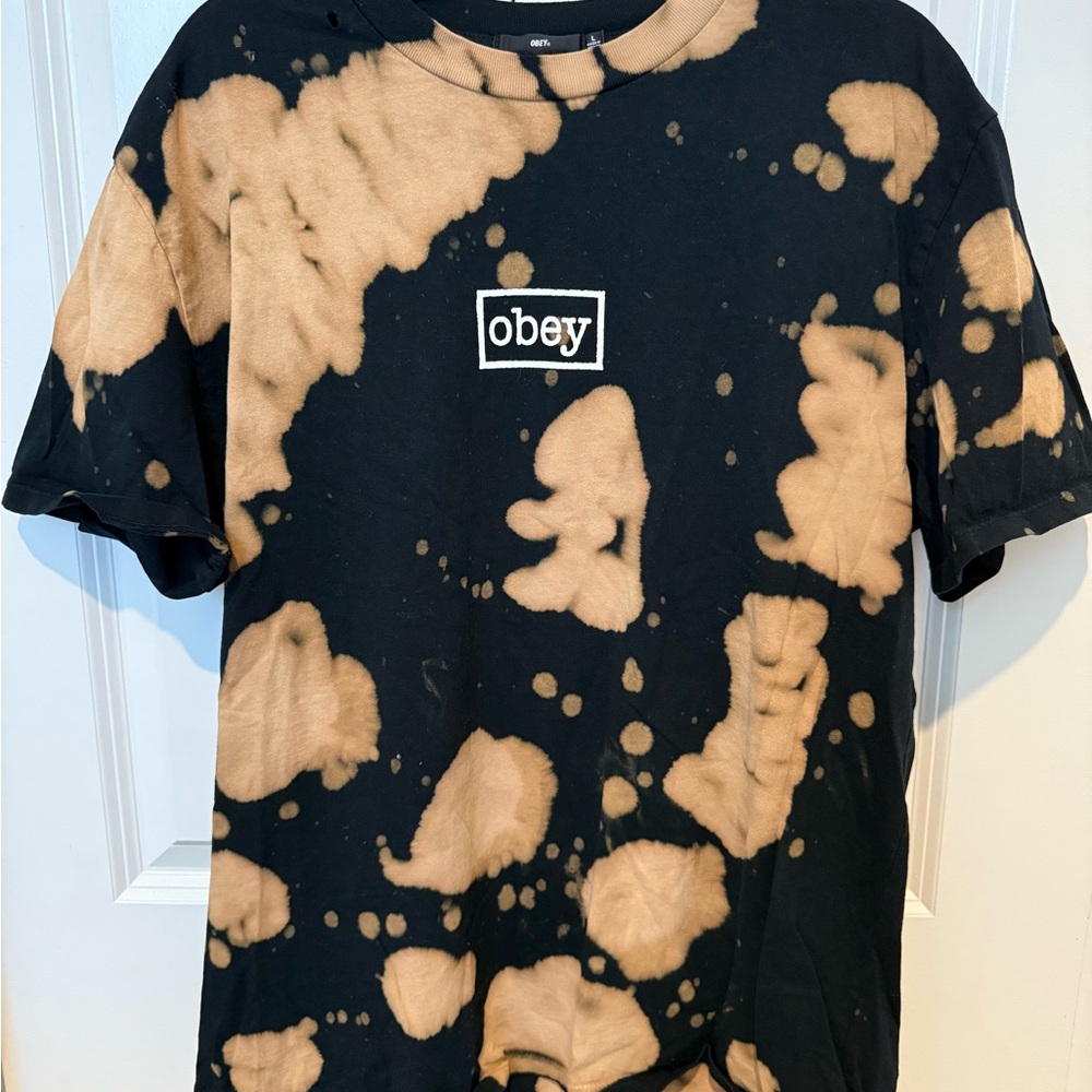 Obey Tie-Dye Tee with Logo